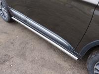 Пороги труба 60,3 мм для Mitsubishi Eclipse Cross 2018-