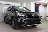 Решетка передняя мини низкая d60,Lexus LX570 Sport 2013-