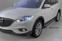Пороги алюминиевые (Topaz) Mazda (Мазда) CX9 (2013-)