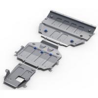 Защита картера, КПП и РК Rival для Porsche Cayenne 2018-н.в., алюминий 4 мм, с крепежом, K333.4612.1