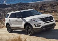 Пороги алюминиевые Rival "Silver" для Ford Explorer 2011-2015-