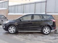 Пороги труба d63 (вариант 1) FORD KUGA 2016-