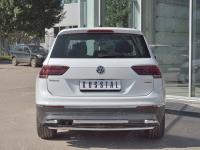 Защита заднего бампера d42/d42/d42 уголки VOLKSWAGEN TIGUAN 2017- (кроме Off Road)