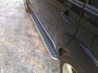 Пороги труба d42 с листом (лист алюм., проф. нерж) CITROEN C-Crosser 2007-2013