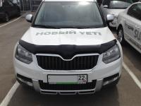 Дефлектор капота Skoda Yeti (Шкода Ети) (2013-) (темн.)