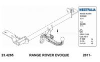 Фаркоп Westfalia с электрикой 13-контактов для Land Rover Range Rover Evoque 2011-