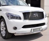 Защита переднего бампера d76/42 INFINITI QX 56 2010-2014
