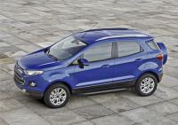 Пороги алюминиевые Rival "Black" для Ford Ecosport 2014-