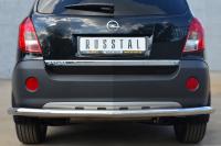 Защита заднего бампера d63 (секции) OPEL ANTARA 2012-