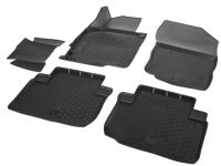 Автомобильные коврики Rival для Mitsubishi Eclipse Cross 2018-н.в., полиуретан, с крепежом, с перемычкой, 5 шт., 14006001