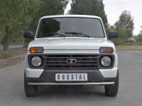 Защита переднего бампера d42 секции LADA 4x4 URBAN 2014-