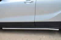 Пороги труба d42 (вариант 1) OPEL MOKKA 2013-