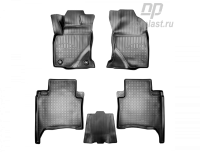 Автомобильные коврики Норпласт для Toyota Fortuner 3D (2015) (5 мест), полиуретановые