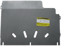 Защита КПП и раздатки, алюминиевая Мотодор Nissan Patrol  2003-2009