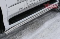 Защита штатных порогов d 60 (компл 2шт) "Lexus GX 460"