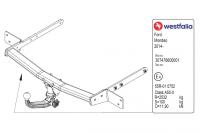 Фаркоп Westfalia для Ford Mondeo 2015-