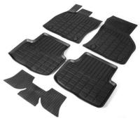 Коврики салона литьевые Rival для Skoda Octavia A7 2013-н.в., резина, с крепежом, с перемычкой, 5 шт., 65101001