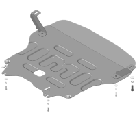 Защита стальная Мотодор Hyundai Elantra 2021-