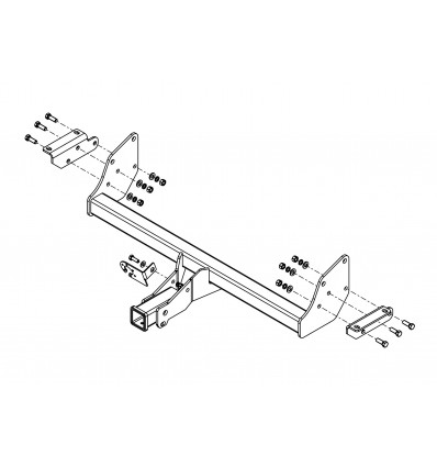 фото Фаркоп AvtoS для MITSUBISHI Pajero IV 2007-2014