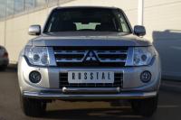 Защита переднего бампера d76_63 (дуга) MITSUBISHI Pajero 4 2012-2014