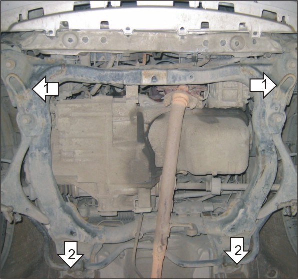 Фото Защита Motodor для картера и КПП Honda Civic (2001-2006)