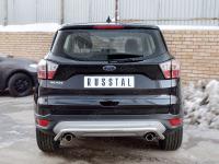 Защита заднего бампера d42 волна под машину FORD KUGA 2016-