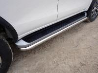 Защита порогов 60,3 мм для Toyota Fortuner 2017-