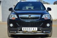 Защита переднего бампера d63 (секции) d42 (уголки) OPEL ANTARA 2012-