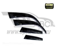 Дефлекторы боковых окон Ford Mondeo (2015-) / Ford Fusion (2012-) (4шт.) (темн.) (темный с серебристой полосой)