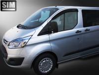 Дефлекторы боковых окон Ford Tourneo Custom (2013-) (2шт.) (темн.)