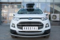Защита переднего бампера d75х42 (дуга) FORD ECOSPORT 2014-
