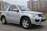 Пороги труба d63 (вариант 2) SUZUKI Grand Vitara 3дв. 2012-2016