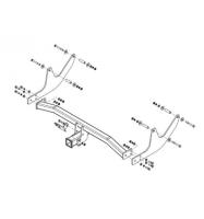 Фаркоп AvtoS для Lada Largus I (2012-) "быстросъемный под квадрат"