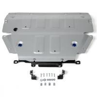 Защита картера Rival для Porsche Cayenne 2018-н.в., алюминий 4 мм, с крепежом, 333.4612.1