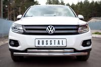Защита переднего бампера d63/63 VOLKSWAGEN Tiguan Track & Field 2011-2016