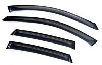 Дефлекторы боковых окон Subaru Impreza Хэтчбек (2008-)(4 части) (темн.)