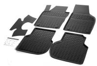Коврики салона литьевые Rival для Volkswagen Jetta седан 2010-н.в., резина, с крепежом, с перемычкой, 5 шт., 65802001