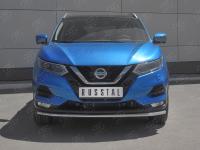 Защита переднего бампера d42 секции NISSAN QASHQAI 2019-