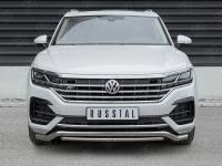 Защита переднего бампера d63 волна-d42 дуга VOLKSWAGEN TOUAREG 2018-