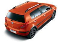 Пороги алюминиевые Rival "Premium-Black" для Geely MK Cross 2011-2016