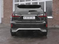 Защита заднего бампера d42 волна LEXUS RX 350L (not F-Sport) 2018-