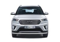 Защита переднего бампера одинарная Ø63мм (НПС) HYUNDAI Creta 2016-