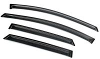 Дефлекторы боковых окон Kia Ceed (Киа Сид) Хэтчбек (2012-) (4шт.) (темн)