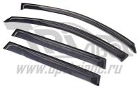 Дефлекторы боковых окон Volvo (Вольво) XC70, V70 (4дв) (2007-) (темный)