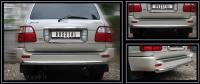 Защита заднего бампера d63 LEXUS LX470 1998-2007