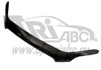 Дефлектор капота Audi (Ауди) Q7 (2006-2015) (темный)