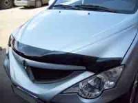 Дефлектор капота Ssang Yong Actyon (Ссанг Йонг Актион) (2006-2010) (темн.)