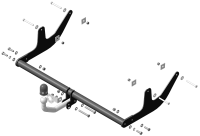 Фаркоп АвтоСтандарт для Lada Largus I (2012-)