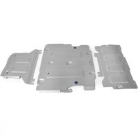 Защита картера, КПП и РК Rival для Audi A7 2018-н.в., алюминий 4 мм, с крепежом, K333.0343.1