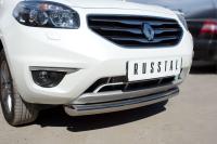 Защита переднего бампера d76 (дуга) RENAULT Koleos 2012-2016